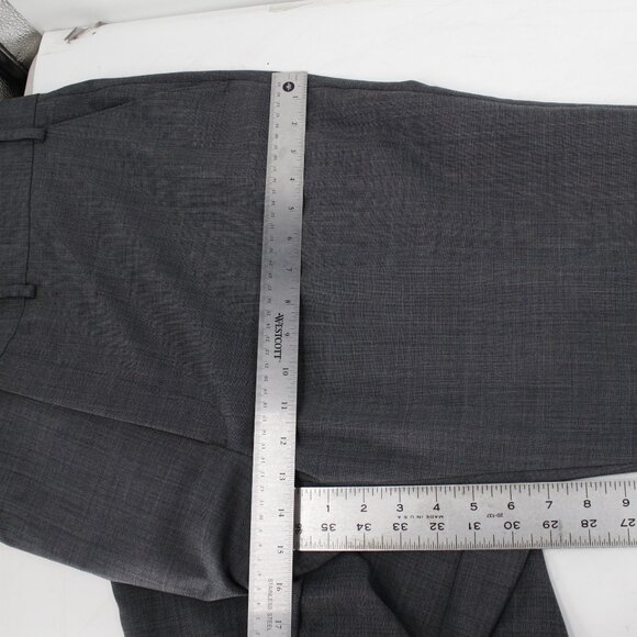 Lauren Ralph Lauren Suit Mens 46L 42x32 Wool Blend Natural Stretch sharkskin - Picture 7 of 16